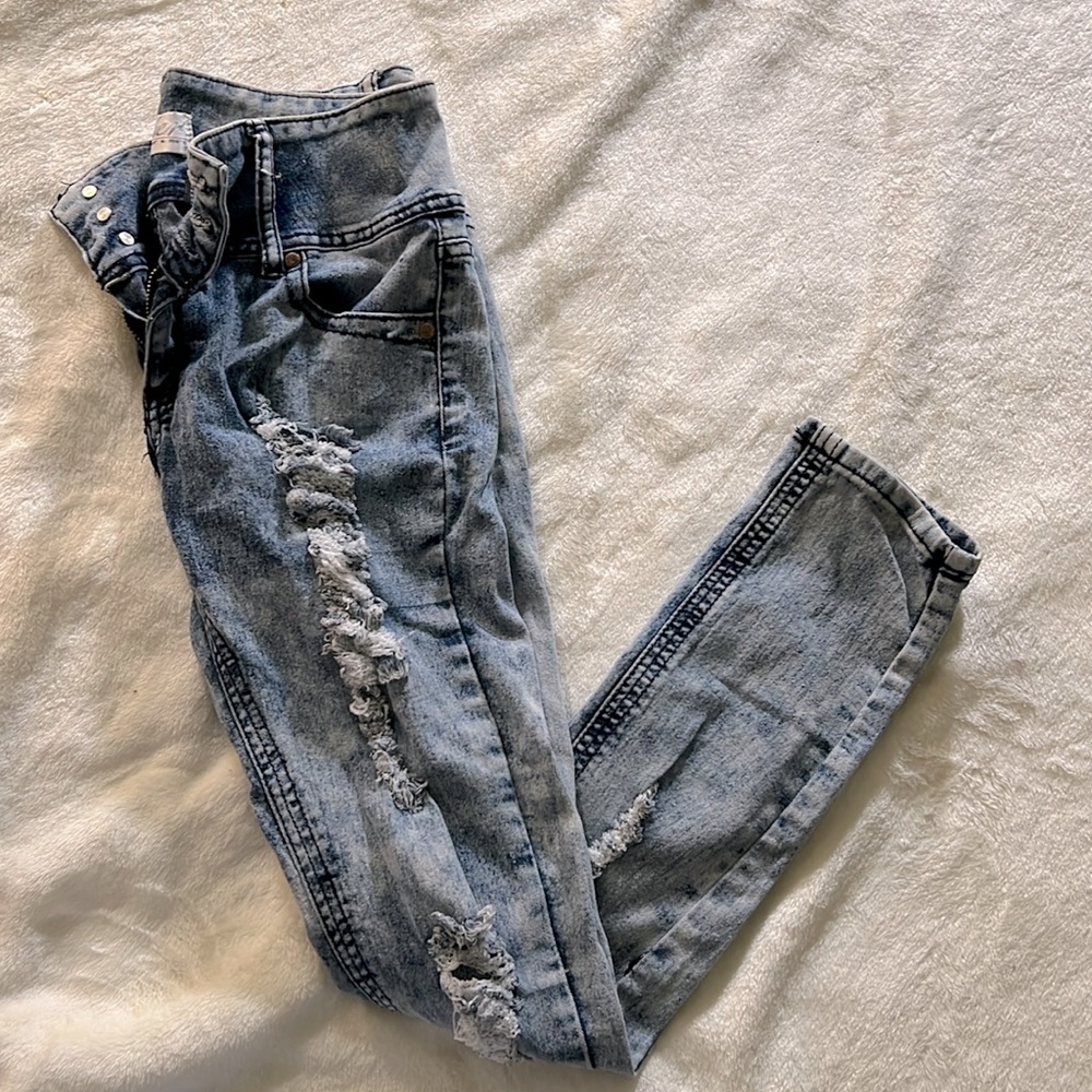 High rise stretch jeans size 9